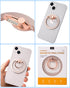 Magnetic Phone Grip (MagGo) Removable Phone Holder Stand Adjustable Finger Ring Grip Compatible with Magsafe for All Smartphone/Case (Rose Gold).....