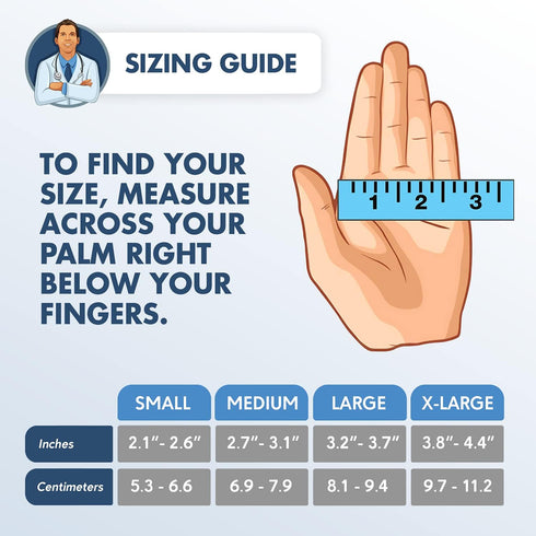 Dr. Frederick's Original Copper Full Finger Arthritis Glove - 2 Gloves - Perfect Computer and Phone Typing Gloves - Fit Guaranteed - Small...