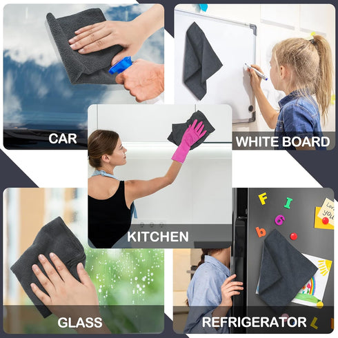 8 Pcs Magnetic Cleaning Cloth Dry Erasers for White Boards Compatible with Most Whiteboards Dry Erase Eraser Reusable Microfiber Cloth Eraser for ...