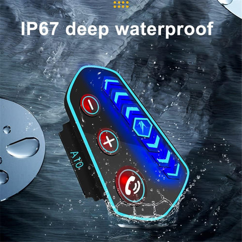 Motorcycle Helmet Bluetooth Headset,Geva BT V5.0 Bluetooth for Helmet,160 Hrs Riding Bluetooth Speaker Helmet, A10 Motorbike Helmet Communication ...
