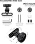 ROCKBROS Out-Front Bike Computer Mount Mini Bike Computer Mount Aluminum Integrated Bicycle Computer Mount Cycling Computer Mount Compatible with ...
