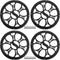 ACROPIX Universal 8" Car Speaker Grills Cover Round 8 Inch Audio Speaker Subwoofer Guard Protector Case with Mounting Screws ABS Black - Pack of 4...