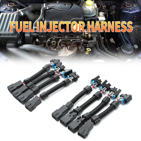 8pcs LS1 LS6 LT1 EV1 Injector Harness?Pigtails to Multec LQ4, LQ9 4.8 5.3 6.0 Delphi Adapters...