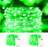 Green String Lights Christmas, 2 Pack 100LED Copper String Lights Battery Operated Fairy Lights Waterproof Twinkle Lights for Home, Garden, Outdoo...