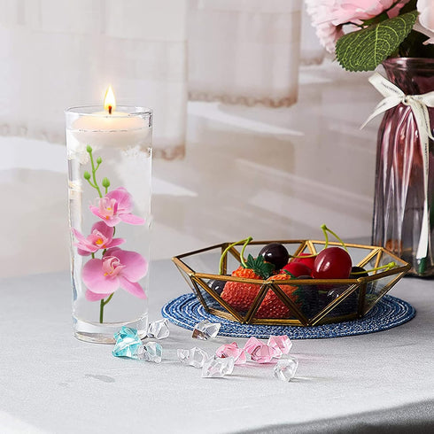 ARDUX (12 Pieces) Artificial Flowers for Floating Candles Mini Artificial Orchid Flower Vase Fillers for Wedding Dinning Table Party Home Bar Rest...