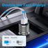 MOCA for iPhone 38W Fast Car Charger, Dual Port USB C Power Delivery All Metal Lighter PD/QC3.0 Car Charger with 2Pack PD Lightning Cord Quick Cha...