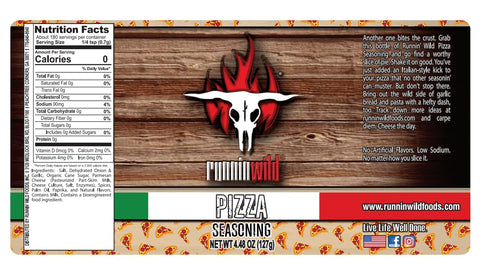 Gourmet Pizza Seasoning | Italian Seasoning Spice Blend | Low Sodium | No Artificial Flavors | Runnin Wild Foods, 4.48 ounces...