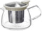 Forlife Bell Glass Teapot with Basket Infuser, 14-Ounce/430ml, White...