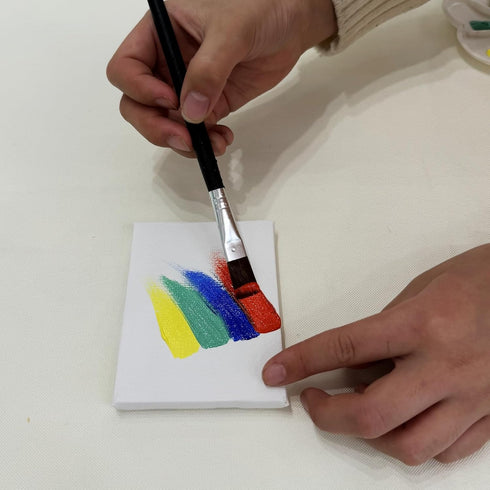 Mini Stretched Canvas 3.5x2.75 Inch Small Blank Canvas Pack of 12...