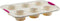 Trudeau Structure White Confetti Reinforced 6 Cup Jumbo Muffin Pan Silicone Bakeware...