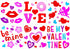 XIMISHOP 6pcs Valentine's Day Gel Window Clings,Valentine's Day Window Clings Sticker for Valentine's Day Window Decors...
