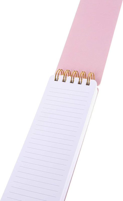 Graphique Reporter Journal, Cream Polka Dot, Embellished Gold Foil Portable Notebook, 150 Lined Sheets, 3" x 8.75" - Perfect for Note Taking, List...