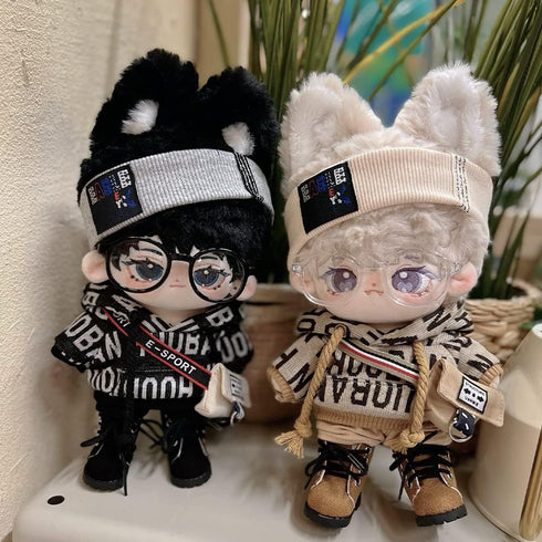 niannyyhouse 20cm Plush Doll Leather Shoes Length 5.4cm 8in Doll Accessories (White)...