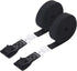 Tie Down Strap Padded Cam Lock Buckle - Cargo Straps for Moving Appliances, Lawn Equipment, Motorcycle SUP Kayak Surfboard Surf Rack - Black Pair...