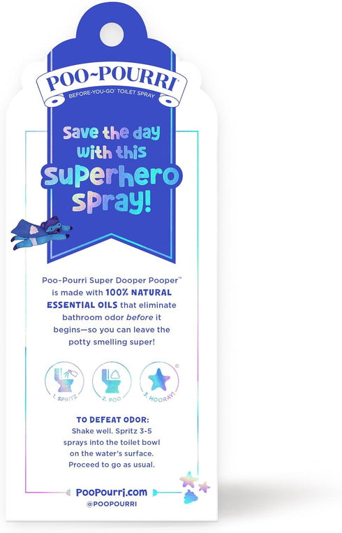 Baby-Pourri Super Dooper Pooper Odor Freshener Spray, 2 Fl Oz - Strawberry and Honeysuckle...