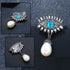 Retro Evil Eyes Crystal Brooches Pins Fashion Beautiful Created Rhinestone Abstract Eyes Brooch Good Idea for Party Dance Wedding Banquet for Eleg...