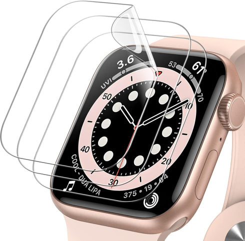 JETech Screen Protector Compatible with Apple Watch SE (2022/2020) /Series 6 5 4 40mm, TPU HD Clear Full Coverage Film, 3-Pack...