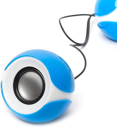 Frisby Audio FS-810 2.0 Stereo USB Powered Computer Desktop PC Laptop Speakers w/Volume Control (Blue)...