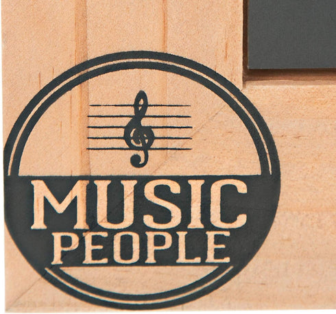 Pavilion Gift Company 67724 Life is Better Music People 4x6 MDF Easel Back Wall Hanging Picture Frame, Brown...