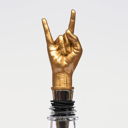 Luckies of London | Wine Stopper | Rock On Wine Stoppers For Wine Bottles | Silicone Wine Stopper or Beer Bottle Stopper | Home Bar Accessories | ...