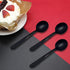 100 Pcs Heavy Duty Recyclable Spoon, Thickened Individually Wrapped Spoon Packaged, Catering Spoon, Dessert Spoon, Party Utensils (Black)...