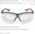 UVEX by Honeywell Genesis XC Safety Glasses, Black Frame with SCT-Vermillion Lens & Uvextreme Anti-Fog Coating (S3311X)...