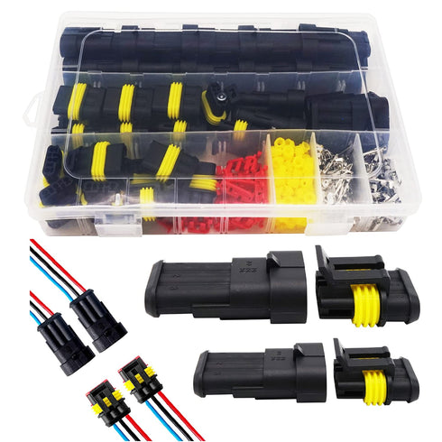 20 Kits 3 Pin Connector Automotive Electrical Connectors Quick Connect 3 Pin Wire Connectors Waterproof Connector 3 Way Wire Connector...