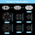 150 Sets Plastic Sew-on Snap Buttons Invisible Snap Fasteners Buttons Round Clear Press Button for Sewing Clothing DIY Craft, 7 mm 10 mm 15 mm...