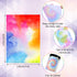 12 Pcs Rainbow Tie Dye Sticky Notes Cute Colored Sticky Paper Fun Pastel Art Party Self Adhesive Notepads for Kids Girls School Office Gay Pride P...