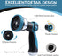 Garden Hose Sprayer Nozzle - Water Hose Nozzle with 10 Adjustable Spray Patterns Heavy Duty, Thumb Control On Off Valve, High Pressure Hose Spraye...