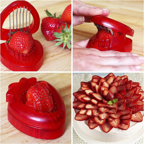 MSC International 87312 Joie Strawberry Hull and Slice, BPA free, FDA approved, 2-Piece Set, Red...