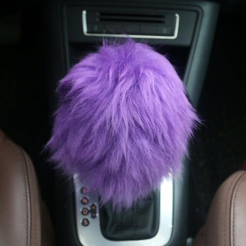 Ogrmar Winter Warm Faux Wool Steering Wheel Cover with Handbrake Cover & Gear Shift Cover for 14.96" X 14.96" Steeling Wheel in Diameter 1 Set 3 P...