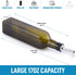 Zulay Kitchen Olive Oil Dispenser Bottle – 17oz Glass Oil Container with Spout, Funnel & Pourer – Dark Brown...