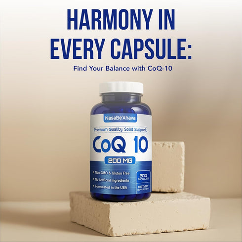 CoQ10 200mg Capsules | Vegan Friendly Coenzyme Q10 200mg from Easy Absorption Ubiquinone Supplement for Skin Heart and Energy Support | Made in Th...