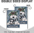 Welcome Winter Polar Bear Small Decorative Garden Flag, Buffalo Plaid Check Scarf Pine Tree Yard Lawn Outside Decor, Snowy Christmas Farmhouse Bur...