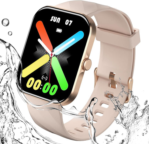 DACOM Smart Watch with Call Function,1.91 Inch Large Screen, 1.91 Inch (10 m) Waterproof, 100 Different Exercise Modes, 200+ Free Dial Settings, M...