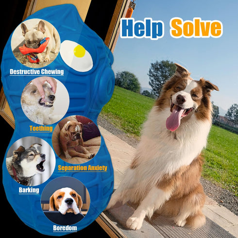 Squeaky Dog Toys for Medium Dogs Toys Squeaky - Latex Dog Squeaky Toys for Medium Dogs, Cute Peanut Dog Toys for Large Dogs, Medium Breeds 3pcs...