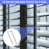 80 Pieces Repair Plantation Shutters Tool, Plantation Shutter Louvers Fasteners Hardware Kit Household Windows Blind Tilt Rod Staples Louvers Stap...