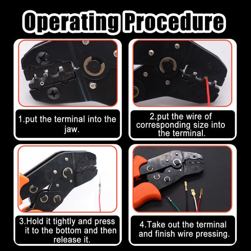 Crimping Pliers Wire Terminal Crimper,Ratcheting Crimper Electrical crimper,26-16AWG Crimper Tool Wire Crimping Tool SN-48B...