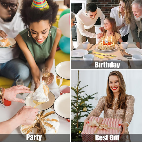 Stainless Steel Cake Server Pack of 10 Pie Holder Transfer Triangular Spade Spatula Serrated Edge for Pizza Cake Baking Safe in Dishwasher (Silver...