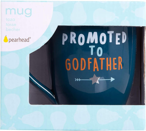 Pearhead Promoted to Godfather Mug, Godfather Proposal Gift, Godfather Keepsake, Best Godfather Gifts, Blue, 14 oz...