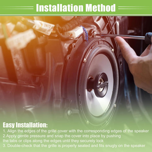 ACROPIX Universal 1.5" Car Speaker Grills Cover Mesh Round 1.5 Inch Audio Speaker Subwoofer Guard Protector Case Iron Black - Pack of 1...