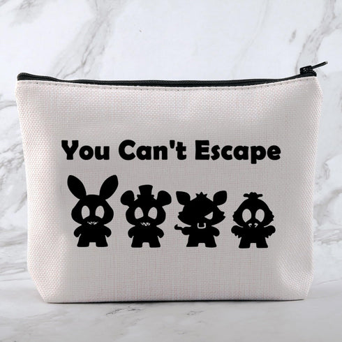 Horror Movie Lover Gift You Can't Escape Cosmetic Bag Movie Inspired Makeup Bag Freddy Friend Gift...