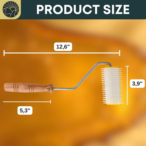 Honey Uncapping Needle Roller Honey Extractor Equipment, Honey Spinner Extractor Honey Uncapping Roller for Beekeepers Needle Recapping Honey Unca...