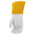 IRONCAT 6141 Kidskin TIG Welding Gloves – Medium, Kevlar Thread Welding Gloves with 4 in. Gold Cuff, Straight Thumb, Natural...