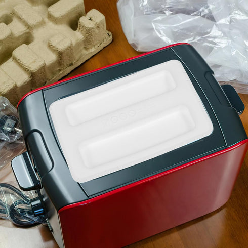 Silicone Toaster Dust Cover 2 Slice Toaster Lid Electric Bread Maker Upper Cover Toaster Machine Top Cover for Bread Machine Part Accessories ?Whi...