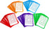 Yuanhe 100 Bingo Cards Resuable Bingo Paper Game Cardstock Bulk, 5 Colors...