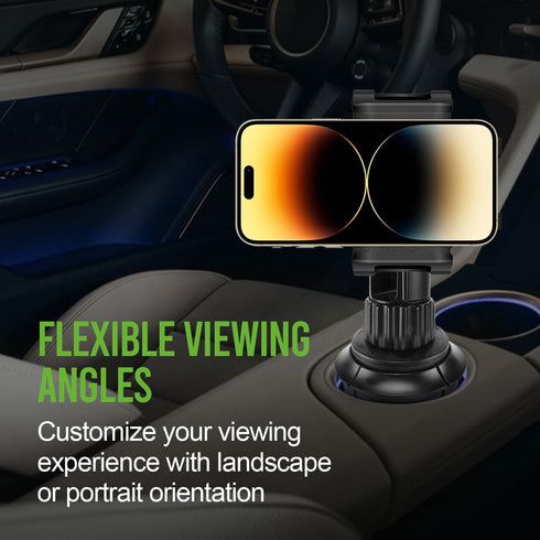 Car Cup Holder Phone Mount, Phone Holder Mount Cradle Universal Adjustable Compatible for Apple iPhone, Samsung Galaxy, Moto, Google Pixel Smartph...