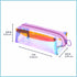 EzPacking Holographic Clear Makeup Pouch/Cute Iridescent Cosmetic Organizer/Sparkly Glittery Women’s Toiletries Holder/Transparent Ladies Zipper B...