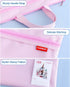 pendancy Mesh Zipper Pouch 11x13.7 in, Large Double Pocket Waterproof File Bag with Handle, A4 Size Foldable Document Storage for Puzzle Project/C...